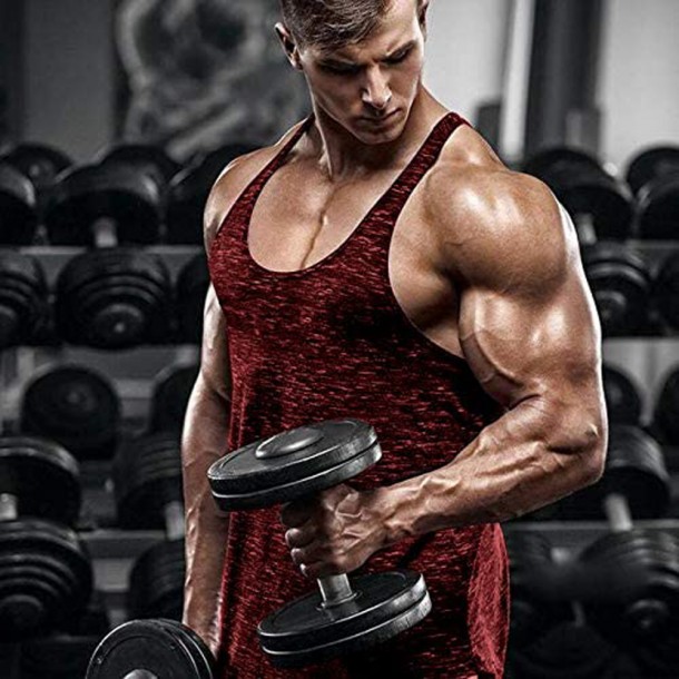  GYM stringer men’s gym singlet’s shh men’s weight lifting, bodybuilding, GYM training running stringer M-singlet-0022